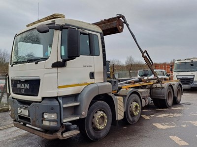 Lot 47 - 2011 (61 Plate) Man TGS 32.320 8X4 BB Hook Loader Euro 5