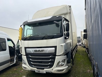 Lot 51 - 2018 DAF CF 260 FA Rigid Box Euro 6 NON RUNNER