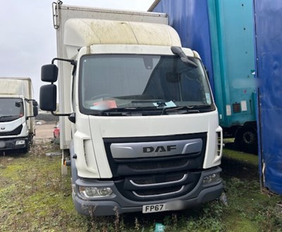 Lot 77 - 2018 (67) DAF LF 180 Rigid Box Euro 6 NON RUNNER