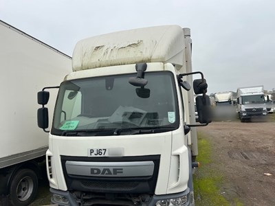 Lot 70 - 2017 (67 Plate) DAF LF 150 FA Rigid Box Euro 6 NON RUNNER