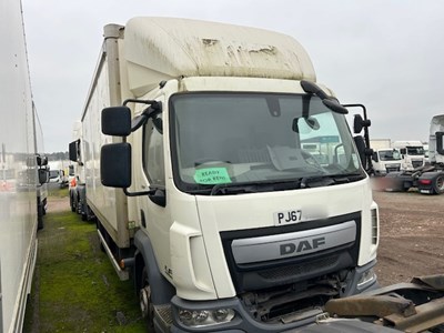 Lot 70 - 2017 (67 Plate) DAF LF 150 FA Rigid Box Euro 6 NON RUNNER