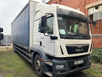 Lot 48 - 2017 (67 Plate) MAN TG-M 18.250 4x2 BL Rigid Curtainside Euro 6 NON RUNNER