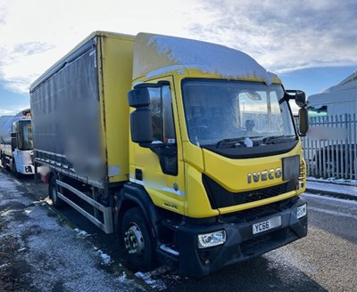 Lot 87 - 2016 (66 Plate) Iveco Eurocargo 150E21S S-A Rigid Curtainside Euro 6