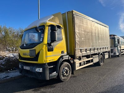 Lot 87 - 2016 (66 Plate) Iveco Eurocargo 150E21S S-A Rigid Curtainside Euro 6