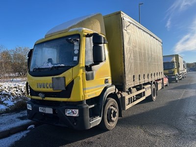 Lot 31 - 2016 (66 plate) Iveco Eurocargo 150-210 Rigid Curtainside Euro 6