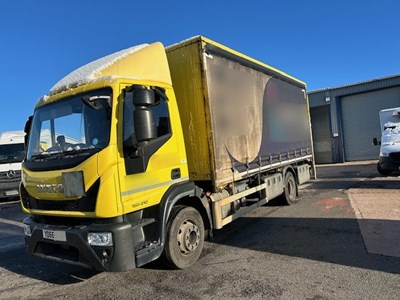 Lot 86 - 2016 (66 plate) Iveco Eurocargo 150-210 Rigid Curtainside Euro 6