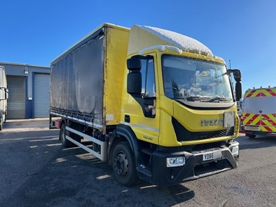 Lot 86 - 2016 (66 plate) Iveco Eurocargo 150-210 Rigid Curtainside Euro 6
