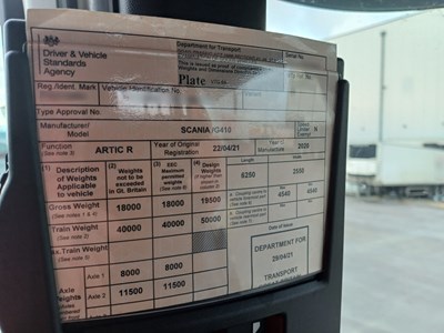 Lot 29 - 2021 Scania G410 4x2 Artic Gas Powered Tractor Unit Euro 6