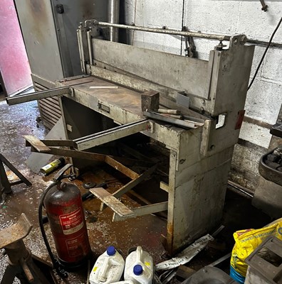 Lot 82 - Morgan Rushworth 3ft Metal Guillotine