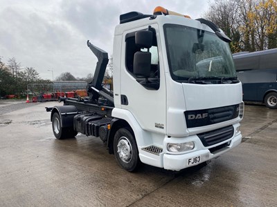 Lot 28 - 2013 (63 Plate) DAF LF 45.180 Hook Loader Euro 5