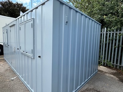 Lot 98 - Steel Anti-Vandal Portable Cabin 20 x 10ft