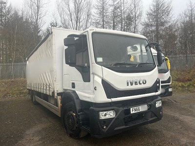 Lot 9 - 2016 (66 Plate) Iveco Eurocargo 180E25P Rigid Curtainside S-A Euro 6