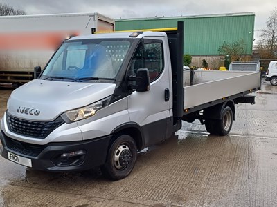 Lot 14 - 2021 Iveco Daily 35C14 Flatbed Dropside Euro 6