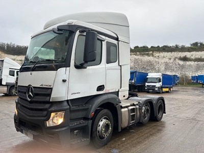 Lot 3 - 2018 Mercedes Actros 6x2 Tractor Unit Euro 6