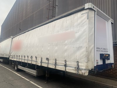 Lot 12 - 2012 Don Bur UB18AW Urban Single Axle Curtain Sided Trailer