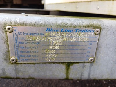 Lot 49 - 2007 Tandem Axle Box Blue Line Trailer
