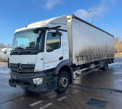 Lot 6 - 2020 (69 Plate) Mercedes Actros 1824 Rigid Curtainside Euro 6