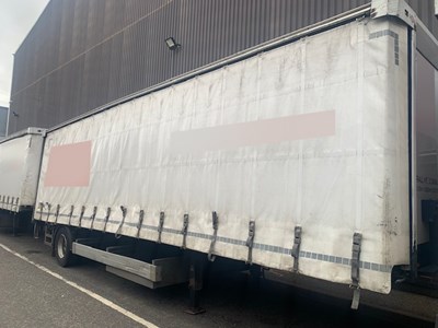 Lot 13 - 2012 Don Bur UB18AW Urban Single Axle Curtain Sided Trailer