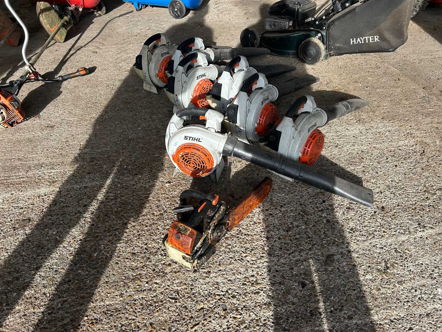 Lot 57 - Stihl Leaf Blowers x 7 - Spares or Repairs