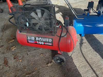 Lot 55 - Sealey 100L Air Compressor