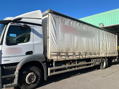 Lot 3 - 2020 (69 Plate) Mercedes Actros 1824 Rigid Curtainside Euro 6