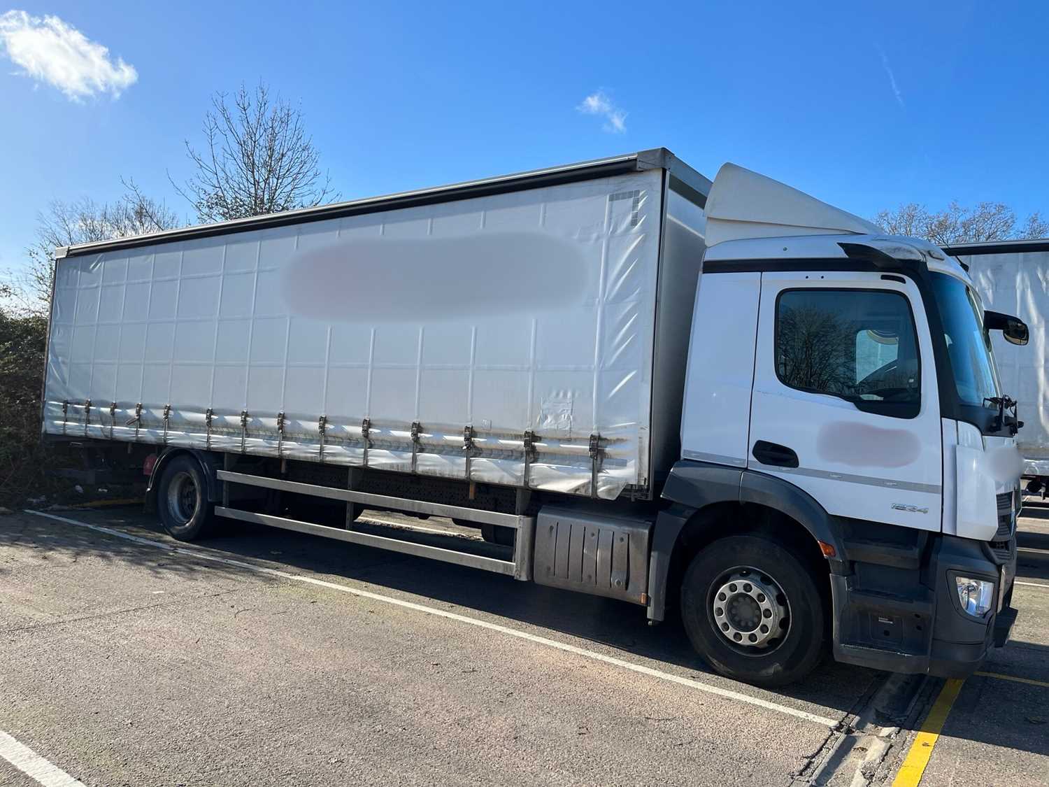 Lot 4 - 2020 (69 Plate) Mercedes Actros 1824 Rigid Curtainside Euro 6