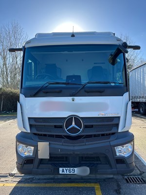 Lot 4 - 2020 (69 Plate) Mercedes Actros 1824 Rigid Curtainside Euro 6