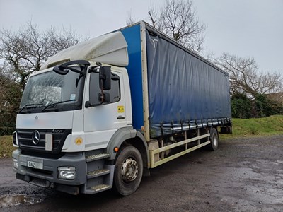 Lot 34 - 2012 Mercedes Axor 18T 4x2 Rigid Curtainside Euro 5