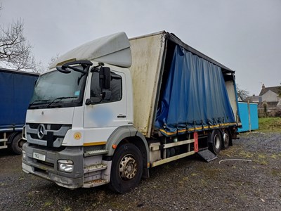 Lot 27 - 2012 Mercedes Axor 2529L 6x2 Rigid Curtainside Euro 5