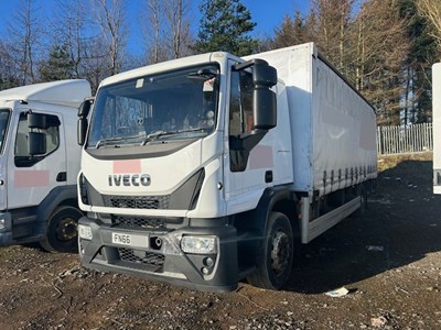 Lot 12 - 2016 (66 Plate) Iveco Eurocargo 180E25P S-A Rigid Curtainside Euro 6