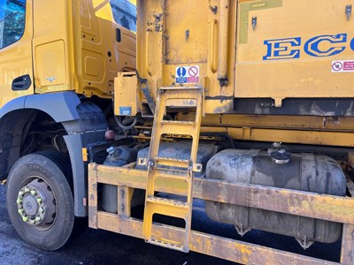 Lot 5 - 2016 (66 Plate) Mercedes Arocs 1824 Econ Tipper with Gritter Body and Plough Attachment Euro 6