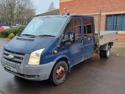 Lot 26 - 2009 Ford Transit 100 T350L D/C RWD Dropside Tipper Euro 4