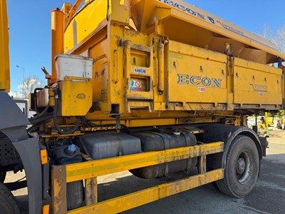 Lot 1 - 2016 (66 Plate) Mercedes Arocs 1824 Econ Tipper with Gritter Body and Plough Attachment Euro 6