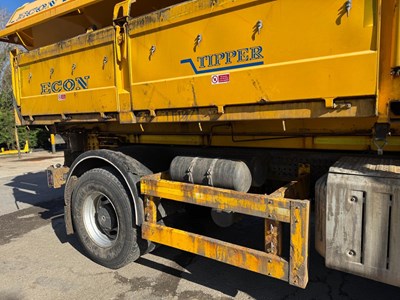 Lot 1 - 2016 (66 Plate) Mercedes Arocs 1824 Econ Tipper with Gritter Body and Plough Attachment Euro 6