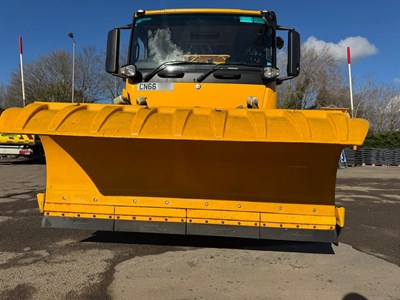 Lot 1 - 2016 (66 Plate) Mercedes Arocs 1824 Econ Tipper with Gritter Body and Plough Attachment Euro 6