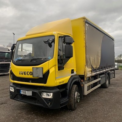 Lot 26 - 2016 (66 Plate) Iveco 150-120E Curtainsider Euro 6