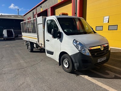 Lot 12 - 2017 (67 Plate) Vauxhall Movano L3H1 F3500 CDTI Cage Tipper Euro 6