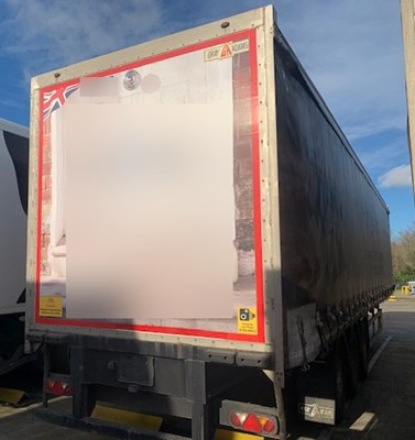Lot 39 - 2019 Gray & Adams Curtainside Fridge Tailer