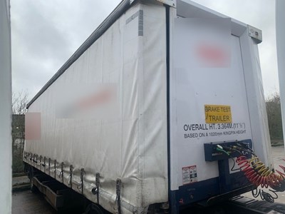 Lot 6 - 2012 Don-Bur UB18AW Curtainsider Trailer
