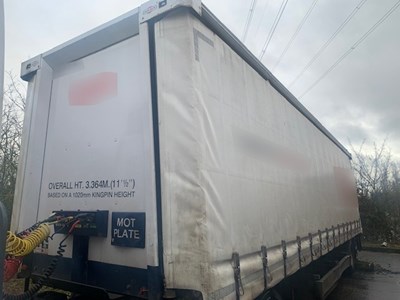 Lot 35 - 2012 Don-Bur UB18AW Curtainside Trailer