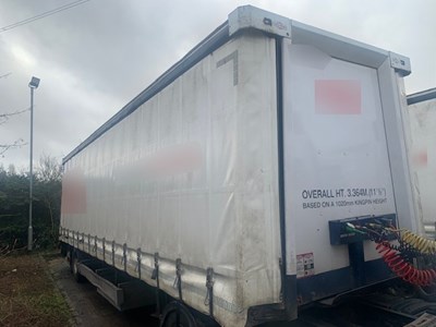 Lot 35 - 2012 Don-Bur UB18AW Curtainside Trailer