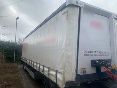 Lot 35 - 2012 Don-Bur UB18AW Curtainside Trailer