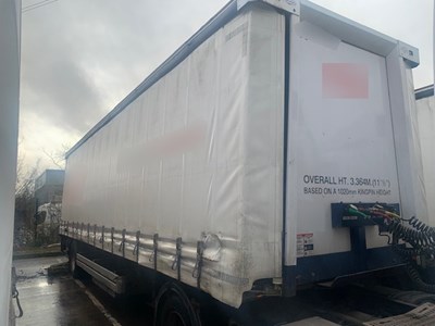 Lot 36 - 2012 Don-Bur UB18AW Curtainside Trailer