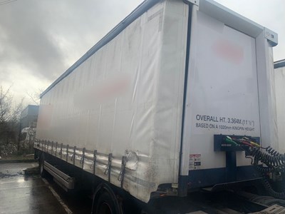 Lot 36 - 2012 Don-Bur UB18AW Curtainside Trailer