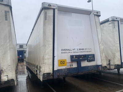 Lot 21 - 2012 Don-Bur UB18AW Curtain-sider Single Axle Trailer