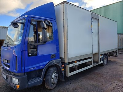 Lot 36 - 2013 Iveco Eurocargo ML 75E16 Box Body with Ratcliff Palfinger 1000KG Tail Lift Euro 5 NON RUNNER