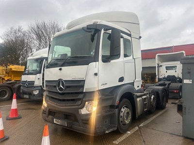 Lot 6 - 2018 Mercedes Actros 2545 6x2 Tractor Unit Euro 6