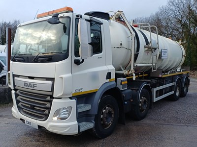 Lot 18 - 2015 DAF CF 400 FAD 8x4 Rigid Whale Tanker Euro 6