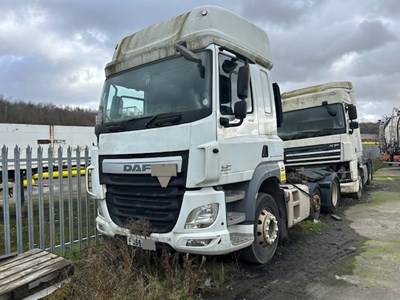 Lot 18 - 2016 (66 Plate) DAF CF 460 Tractor Unit Euro 6 NON RUNNER