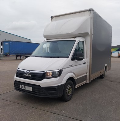 Lot 13 - 2021 (71 Plate) MAN TGE 3.140 Auto 4x2 Box Van Euro 6